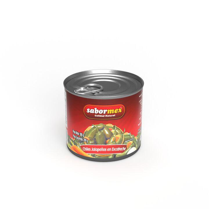 Comprar chile jalapeño entero 380g online de Sabormex